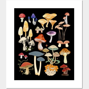 Vintage mushroom Posters and Art